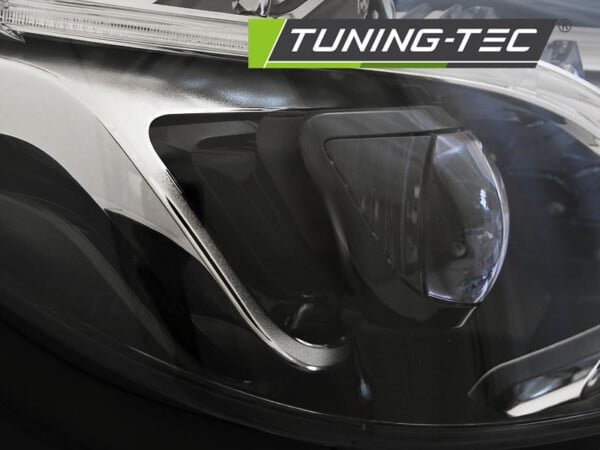 Predné svetlá TRUE DRL Čierne pre  MERCEDES W212 13-16 – Obrázok 5