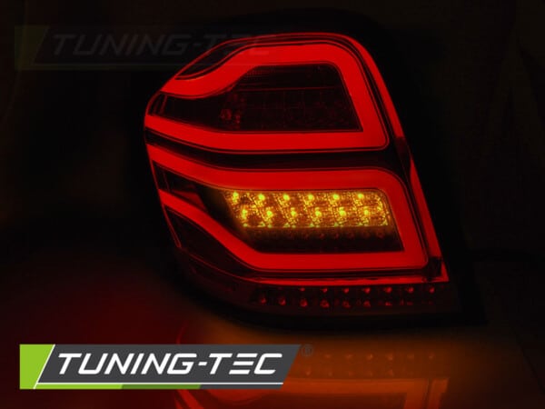 Zadné svetlá LED BAR Červené Dymové pre MERCEDES M-KLASA W164 05-08 – Obrázok 3