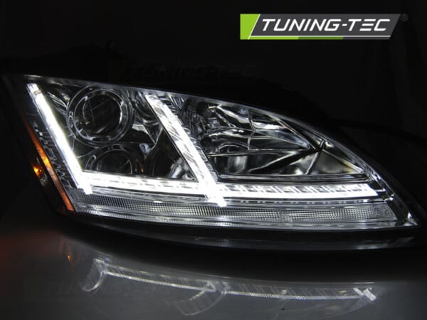 Xenonové predné svetlá LED DRL Chróm SEQ pre  AUDI TT 06-10 8J – Obrázok 3