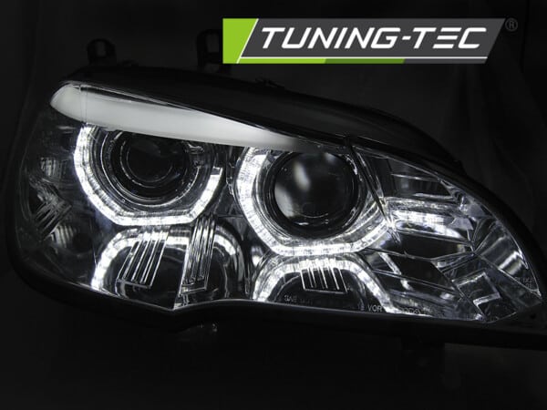 Xenonové predné svetlá ANGEL EYES LED DRL Chróm AFS pre – Obrázok 4