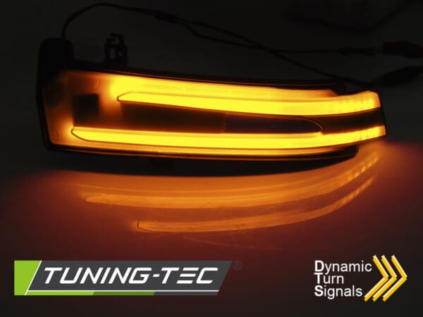 Smerovky do spätných zrkadiel dymové LED SEQ pre  MERCEDES W204 / W212 / W176 / W221 / W166 / X204 – Obrázok 2