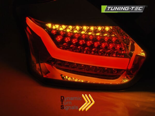 Zadné svetlá FORD FOCUS 3 15-18 HATCHBACK dymové SEQ LED – Obrázok 3