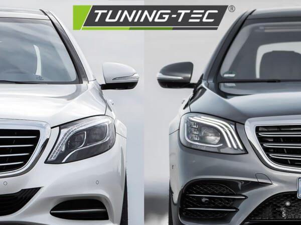 Predné svetlá LED Čierne pre MERCEDES W222 13-17 GASOLINE – Obrázok 5