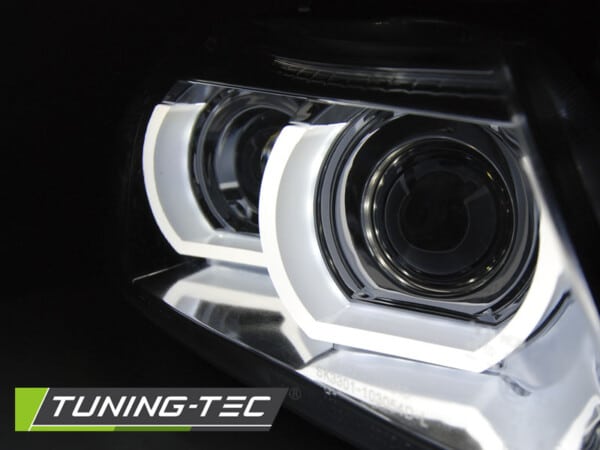 Xenonové predné svetlá ANGEL EYES LED DRL Chróm pre  BMW E90/E91 09-11 – Obrázok 4
