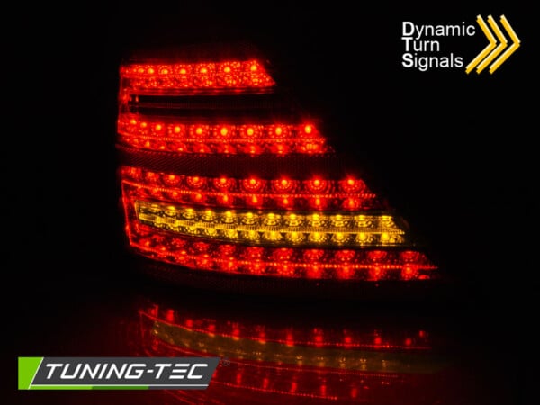 Zadné svetlá LED Červené dymové SEQ pre MERCEDES W221 S-KLASA 05-09 – Obrázok 2