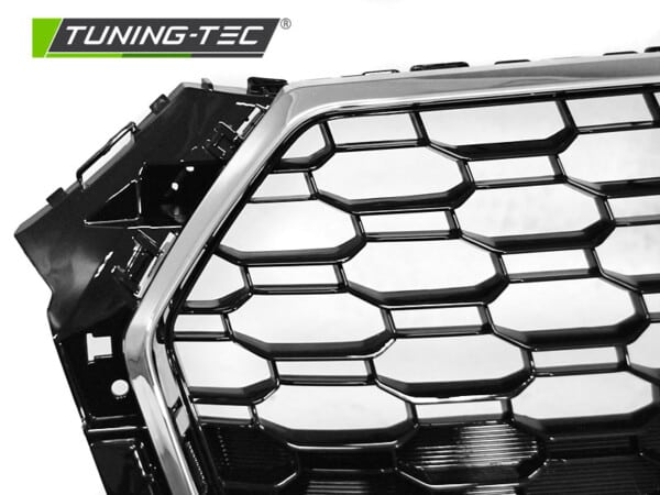 Maska  Čierny Chróm fit AUDI A4 B9 15-19 – Obrázok 4