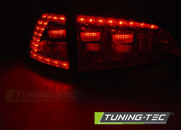 Zadné svetlá LED Čierne SEQ pre VW GOLF 7 13-17 – Obrázok 2