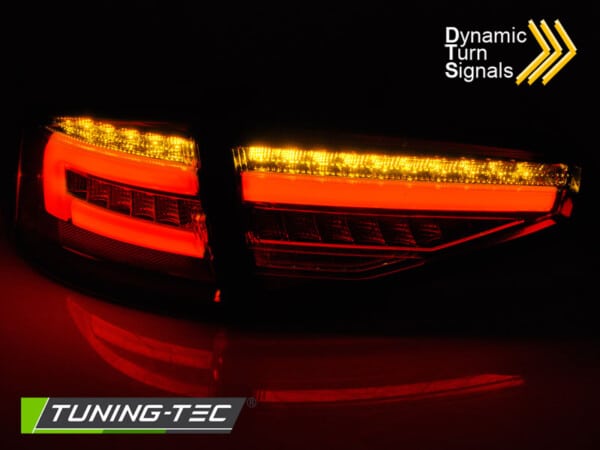 Zadné svetlá LED BAR Čierne SEQ pre AUDI A4 B8 12-15 SEDAN OEM LED – Obrázok 3
