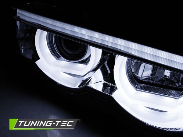 Predné svetlá ANGEL EYES LED 3D Chróm pre  BMW E38 94-01 – Obrázok 3