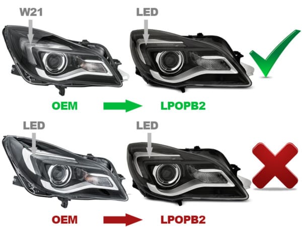 Predné svetlá OPEL INSIGNIA 13-17 BLACK LED – Obrázok 4