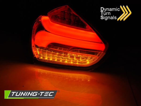 Zadné svetlá FORD FOCUS 3 15-18 HATCHBACK čierne dymové SEQ LED – Obrázok 3