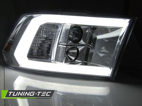 Predné svetlá DODGE RAM 09-18 TUBE LIGHT Chróm – Obrázok 3
