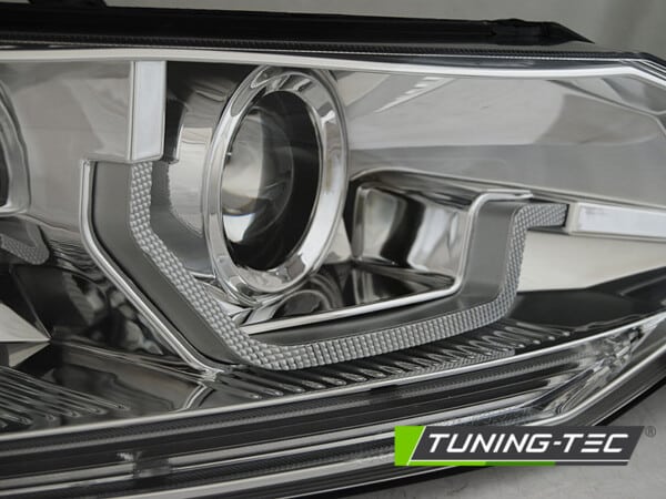Predné svetlá VW POLO VI 2G 2017-  SEQ LED Chróm – Obrázok 2