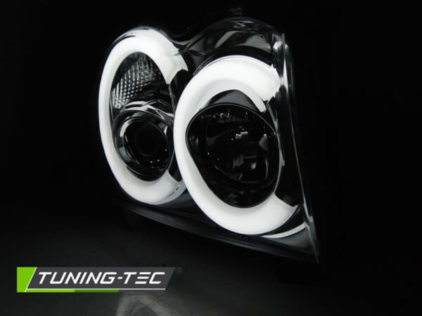 Predné svetlá CHRYSLER JEEP GRAND CHEROKEE 05-08 Chróm TUBE LIGHT – Obrázok 3