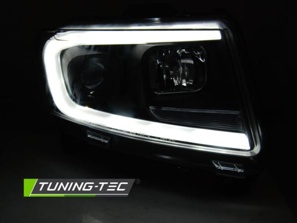 Predné svetlá CHRYSLER JEEP GRAND CHEROKEE 11-13 Čierne TUBE LIGHT SEQ – Obrázok 2