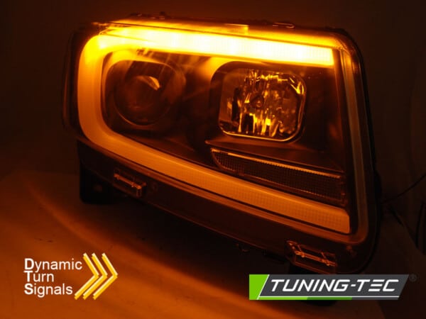 Predné svetlá CHRYSLER JEEP GRAND CHEROKEE 11-13 Čierne TUBE LIGHT SEQ – Obrázok 3