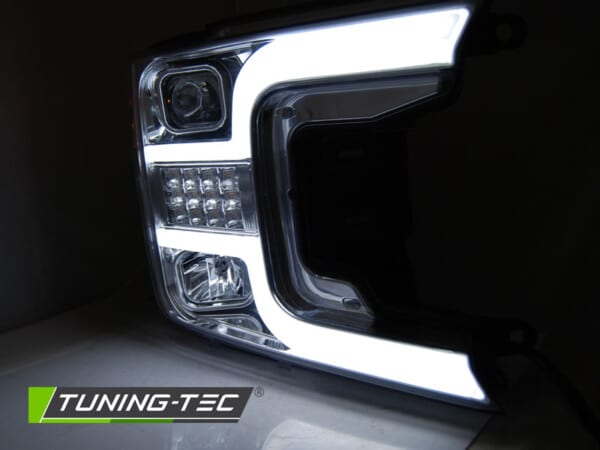 Predné svetlá TUBE LIGHT Chróm pre  FORD F150 MK13 17-20 – Obrázok 2