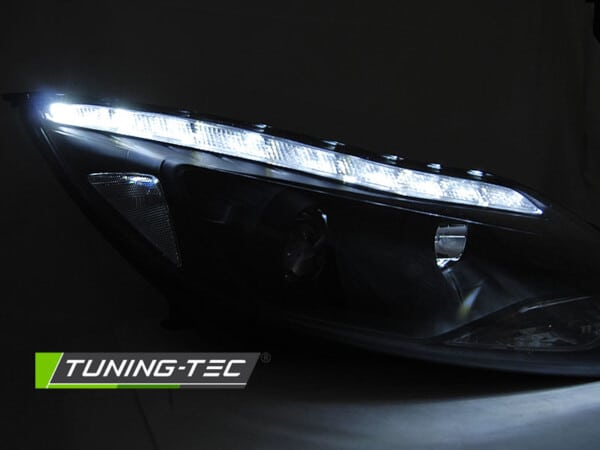 Predné svetlá FORD FOCUS MK3 11- 10.14 LED Čierne – Obrázok 2