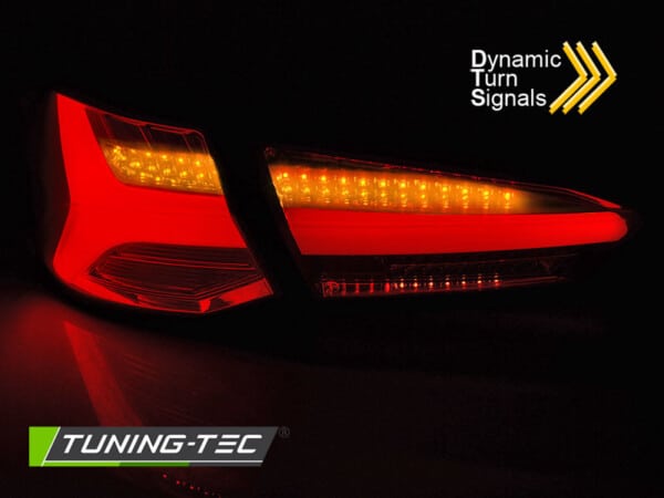 Zadné svetlá LED Červené dymové SEQ pre FORD FOCUS 4 18-21 HATCHBACK – Obrázok 3