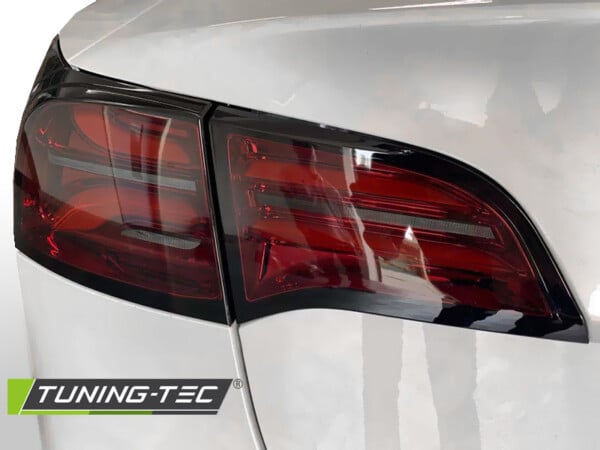 Zadné svetlá LED BAR Červené Dymové pre TESLA MODEL 3 17-20 – Obrázok 2