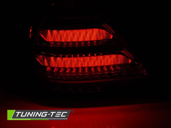 Zadné svetlá MERCEDES W203 SEDAN 04-07 dymové LED BAR – Obrázok 2