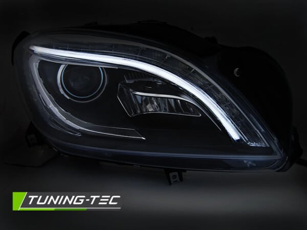 Predné svetlá Čierne LED pre  MERCEDES M-CLASS W166 11-15 – Obrázok 2