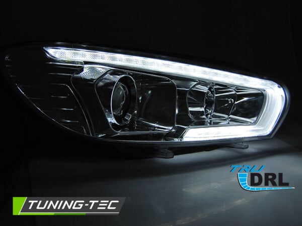XEONON Predné svetlá TUBE SEQ LED chróm vhodné pre VW SCIROCCO 08-04.14 – Obrázok 3