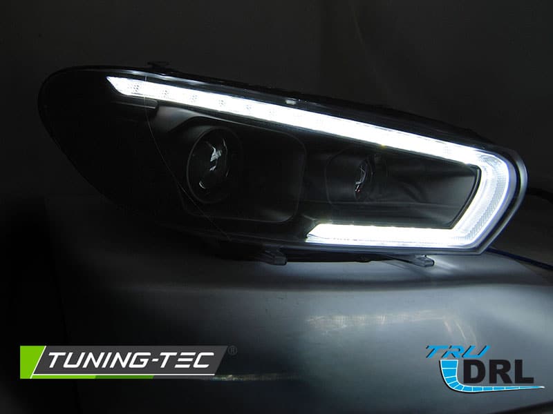 Predné svetlá TUBE SEQ LED BLACK vhodné pre VW SCIROCCO 14-17 – Obrázok 3