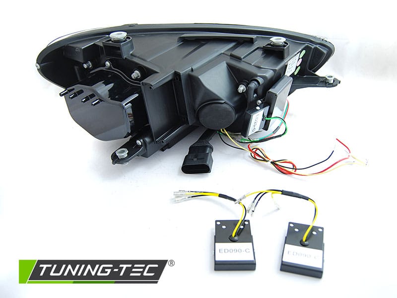 Predné svetlá TUBE SEQ LED BLACK vhodné pre VW SCIROCCO 14-17 – Obrázok 5