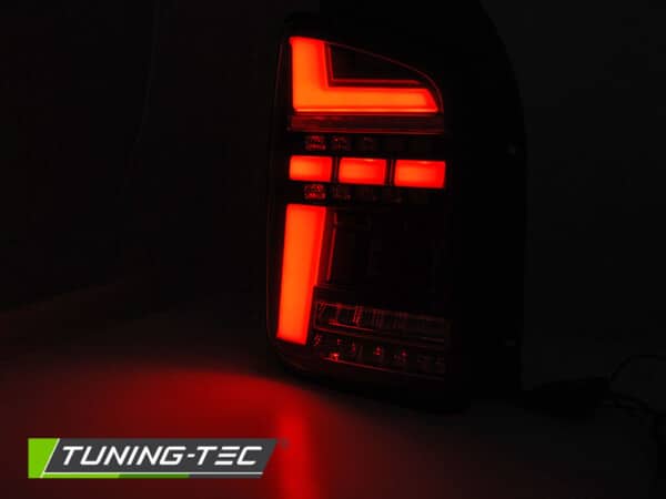 Zadné svetlá VW T5 04.03-09 dymové FULL LED SEQ INDICATOR – Obrázok 2