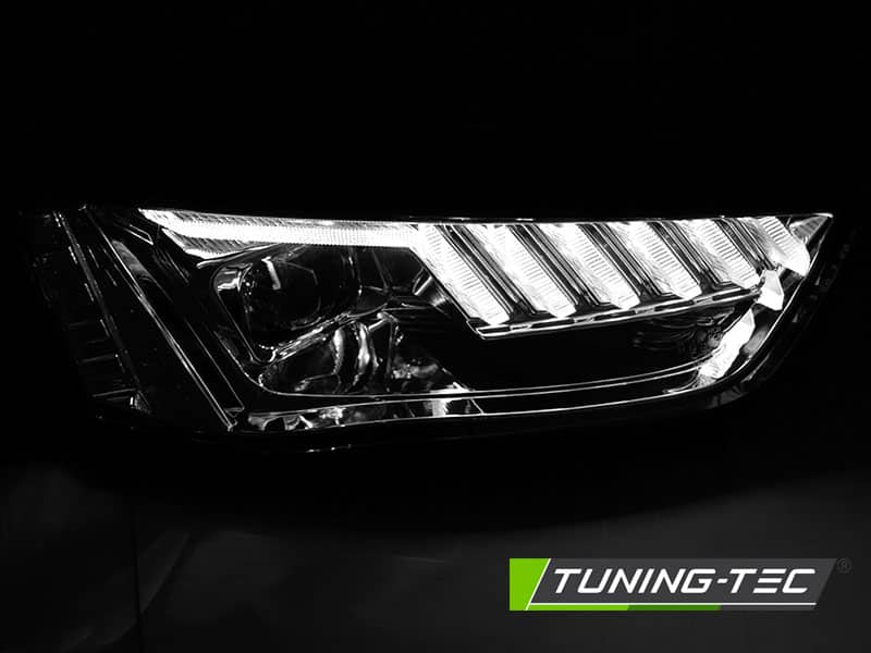 Predné svetlá LED chróm SEQ vhodné pre AUDI A4 B8 12-15 – Obrázok 2