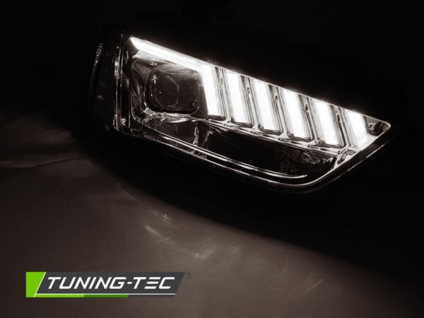 Predné svetlá LED chróm SEQ vhodné pre AUDI A4 B8 12-15 – Obrázok 3