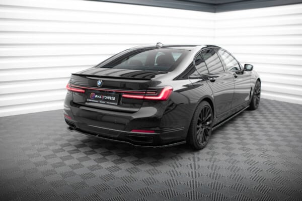 MAXTON DESIGN - Spoiler pod zadný nárazník vhodné pre BMW 7 G11 FACELIFT, Čierny lesk – Obrázok 2