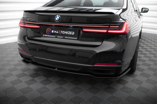 MAXTON DESIGN - Spoiler pod zadný nárazník vhodné pre BMW 7 G11 FACELIFT, Čierny lesk – Obrázok 3