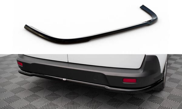 MAXTON DESIGN - Spoiler pod zadný nárazník FORD TRANSIT CONNECT MK2 FACELIFT, Čierny lesk