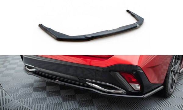 MAXTON DESIGN - Spoiler pod zadný nárazník PEUGEOT 308 MK3 ,Čierny lesk