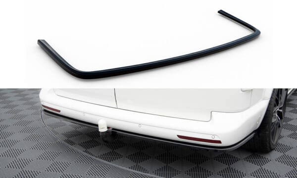 MAXTON DESIGN - Spoiler pod zadný nárazník, VOLKSWAGEN T6 LONG FACELIFT, Čierny lesk