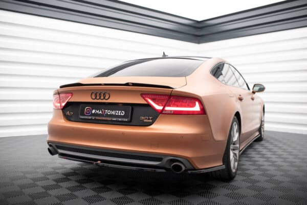 MAXTON DESIGN - Spoiler pod zadný nárazník, AUDI A7 C7 S-line, Čierny lesk – Obrázok 4