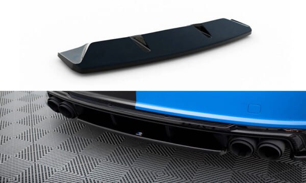 MAXTON DESIGN - Spoiler pod zadný nárazník AUDI TT S 8S FACELIFT, Čierny lesk