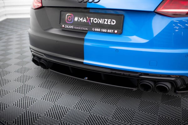 MAXTON DESIGN - Spoiler pod zadný nárazník AUDI TT S 8S FACELIFT, Čierny lesk – Obrázok 3