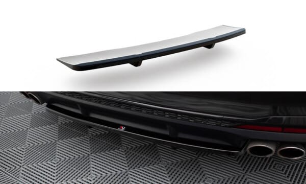 MAXTON DESIGN - Spoiler pod zadný nárazník AUDI S4 B9 FACELIFT, Čierny lesk