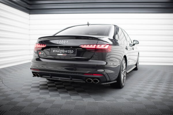 MAXTON DESIGN - Spoiler pod zadný nárazník AUDI S4 B9 FACELIFT, Čierny lesk – Obrázok 2
