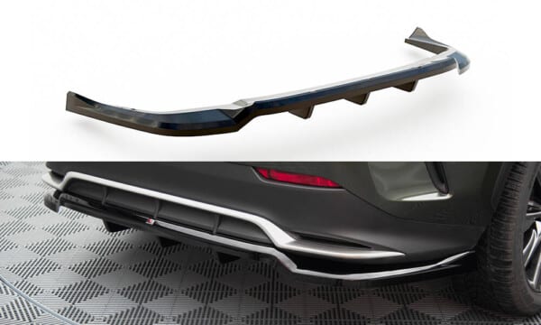 MAXTON DESIGN - Spoiler pod zadný nárazník, LEXUS NX F-SPORT MK2, Čierny lesk