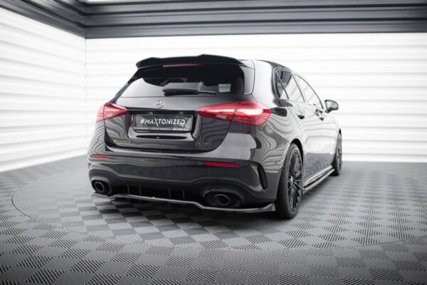 MAXTON DESIGN - Spoiler pod zadný nárazník MERCEDES-AMG A35 HATCHBACK W177, Čierny lesk – Obrázok 2