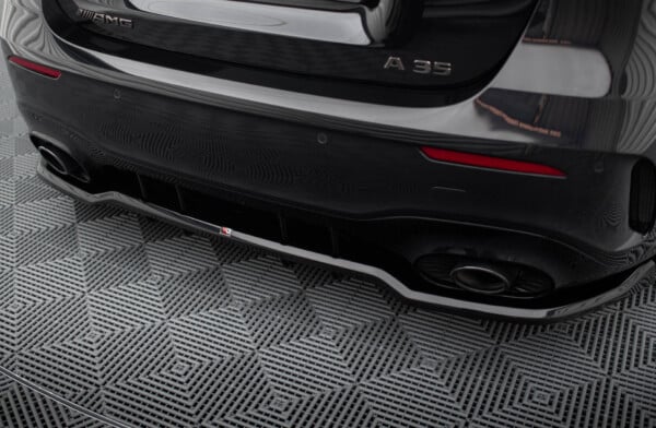 MAXTON DESIGN - Spoiler pod zadný nárazník MERCEDES-AMG A35 HATCHBACK W177, Čierny lesk – Obrázok 4