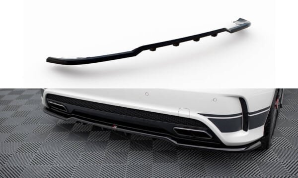 MAXTON DESIGN - Spoiler pod zadný nárazník, MERCEDES-BENZ A45 AMG W176,Čierny lesk
