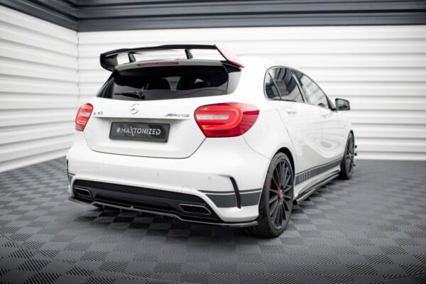 MAXTON DESIGN - Spoiler pod zadný nárazník, MERCEDES-BENZ A45 AMG W176,Čierny lesk – Obrázok 2