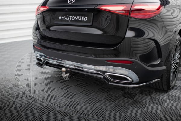 MAXTON DESIGN - Spoiler pod zadný nárazník MERCEDES-BENZ GLC AMG-LINE X254, Čierny lesk – Obrázok 4