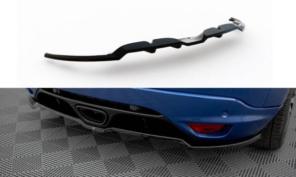MAXTON DESIGN - Spoiler pod zadný nárazník ,RENAULT MEGANE RS MK3, Čierny lesk