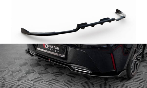 MAXTON DESIGN - Spoiler pod zadný nárazník TOYOTA COROLLA HATCHBACK MK12, Čierny lesk